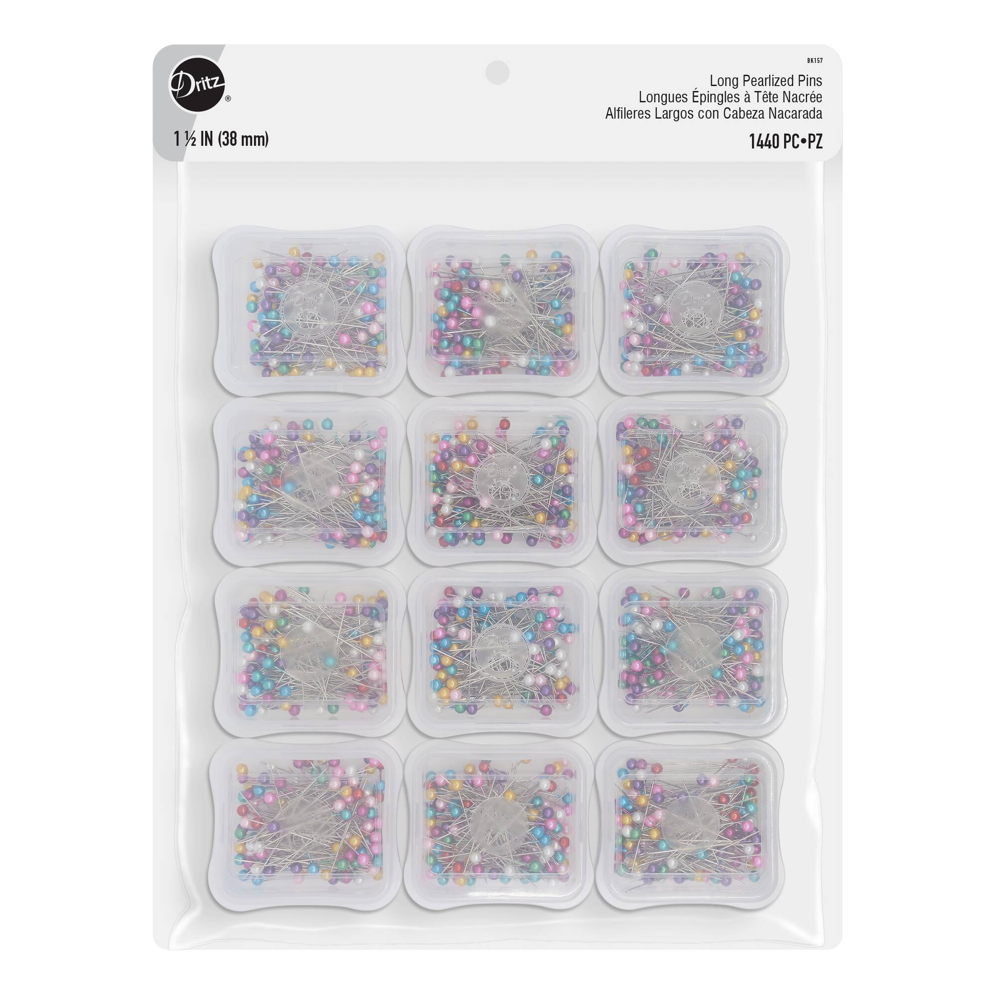 Dritz® Multicolor Long Pearlized Pins